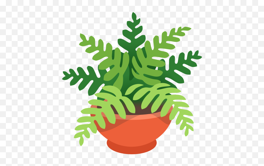 Potted Plant Emoji - Plant Emoji,Pot Leaf Emoji