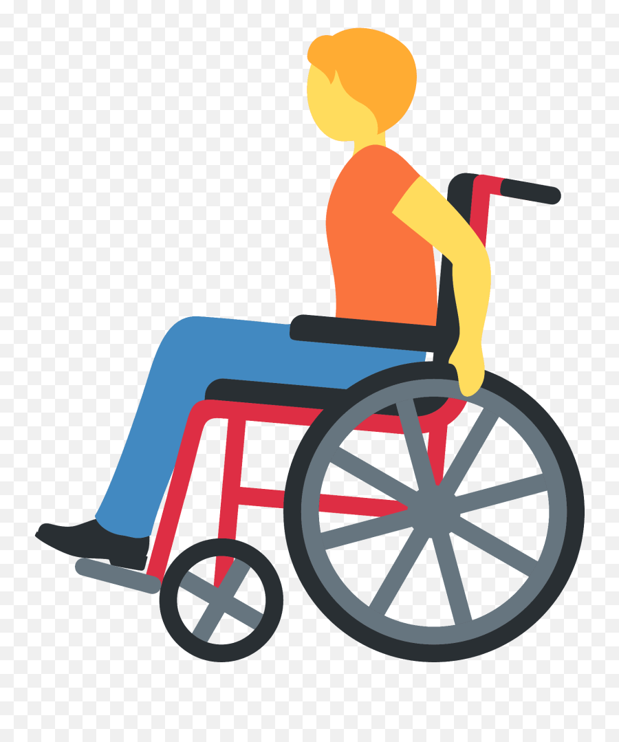 Person In Manual Wheelchair Emoji - Dibujos De Una Persona En Silla De Ruedas,Wheelchair Emoji Twitch
