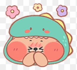 Sticker Maker - Oso Y Gato Emojis,Pink Dinosaur Emoji Discord