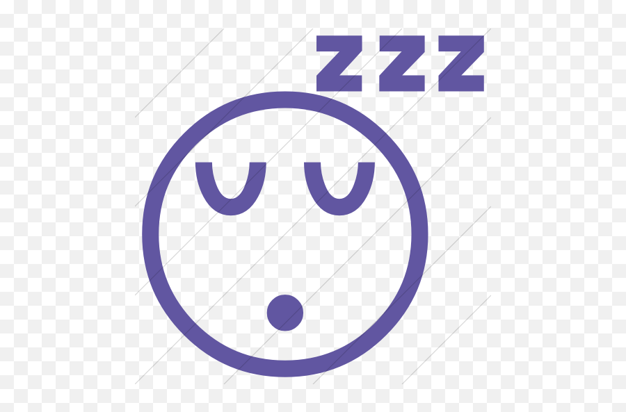 Iconsetc Simple Purple Classic Emoticons Sleeping Face Icon - Motley Crue Emoji,Purple Emoticons