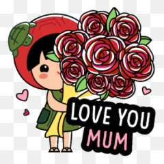 Ang Ku Kueh Girl - Love Mum By Ang Ku Kueh Girl Pte Ltd Garden Roses Emoji,Mummy Emoji