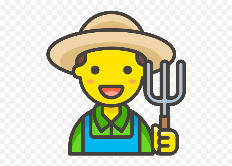 Man Farmer Emoji - Man Farmer Clipart,Man Emojis
