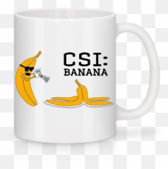Csi Banana Tasse - Kaffeetasse Logo Transparent Emoji,Csi Miami Emoji