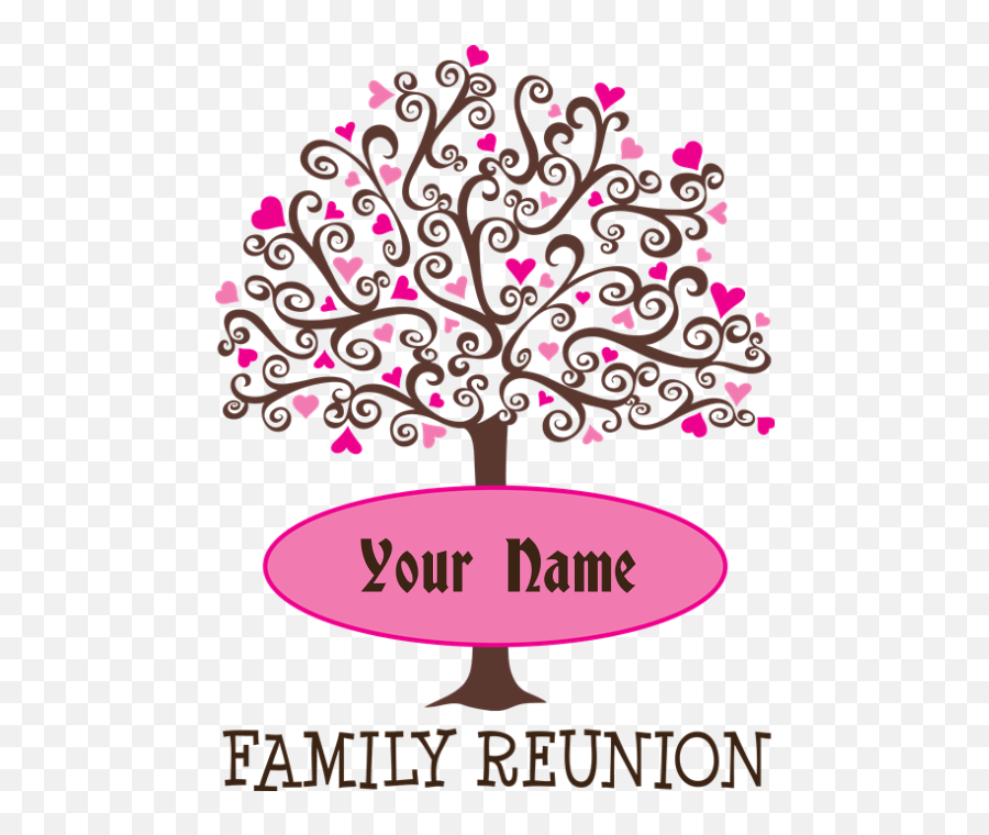 Name Clipart Family Tree Name Family - Family Tree Design Family Reunion Shirts Emoji,Emoji Family Tree