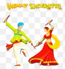 Navratri Stickers - Happy Navratri With White Background Emoji,Bhangra Emoji