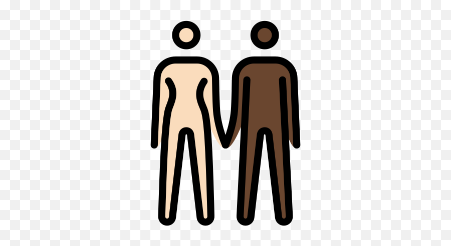 U200du200d Woman And Man Holding Hands Light Skin Tone - Human Skin Color Emoji,Mixed Couple Emoji