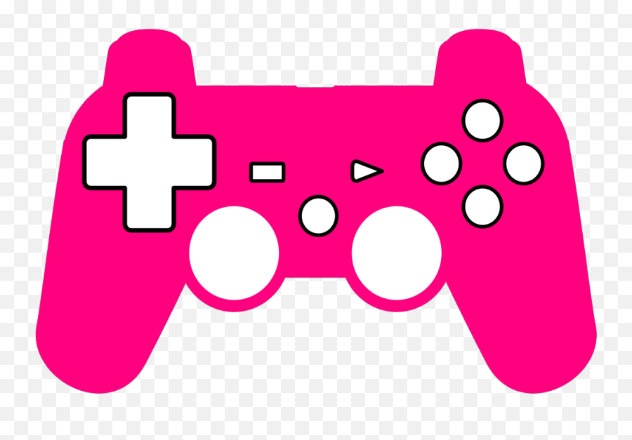 Play Station Controller Silhouette Png - Cartoon Gaming Controller Clipart Emoji,Controller Emoji