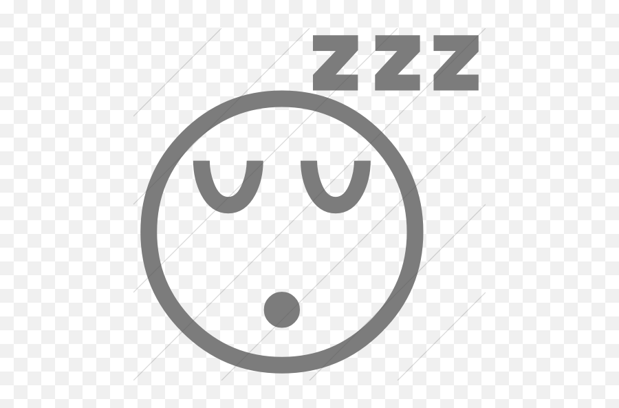 Classic Emoticons Sleeping Face Icon - Sleeping Emoji Coloring Pages,Emoji Black And White Simple