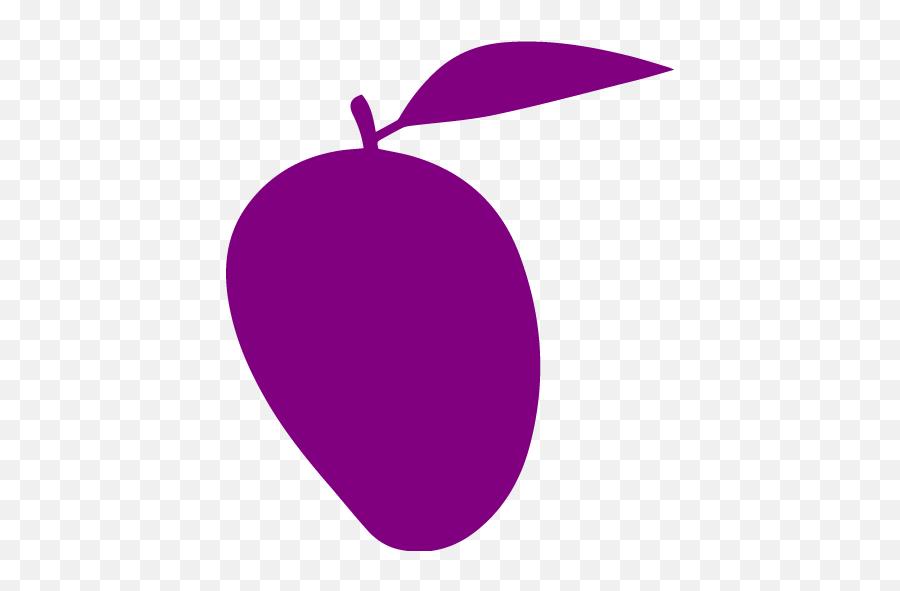 Purple Mango Icon - Free Purple Fruit Icons Green Mango Icon Emoji,Mango Emoticon Transparent