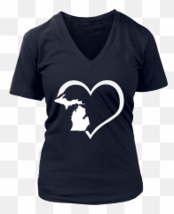 Love Heart Michigan State Flag Map - Birthday Shirts For Women Virgo Emoji,Arizona Flag Emoji