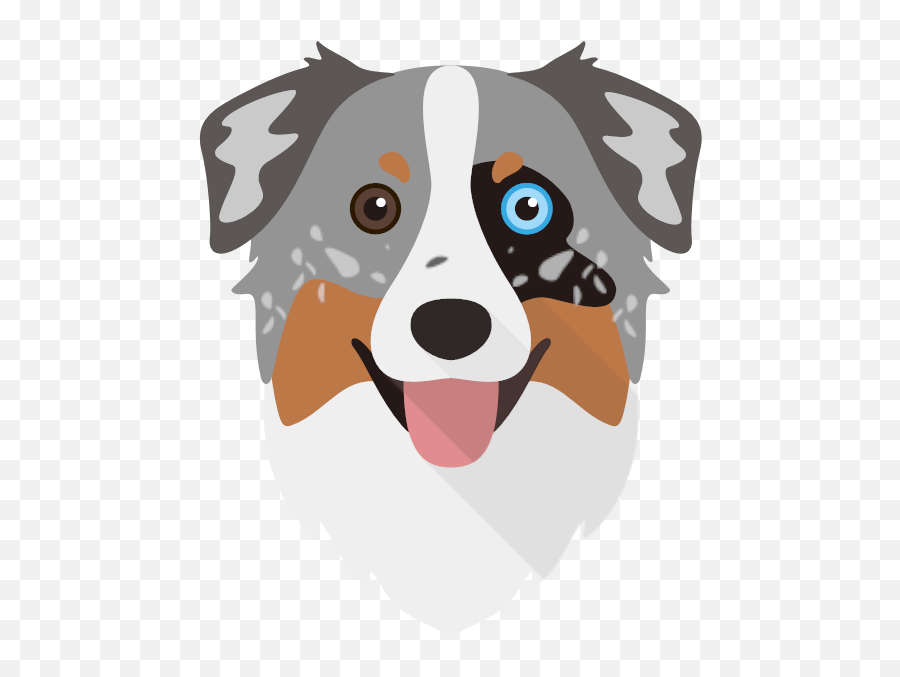 Personalized Australian Shepherd Leashes U0026 Collars Yappycom - Cartoon Australian Shepherd Png Emoji,Dogs Emojis