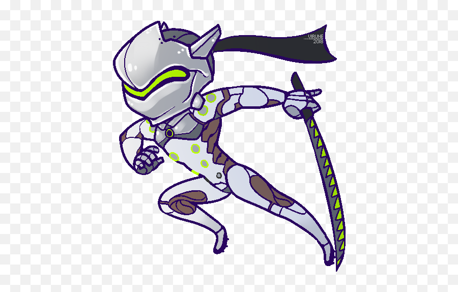 Genji Sticker - Fictional Character Emoji,Genji Emojis