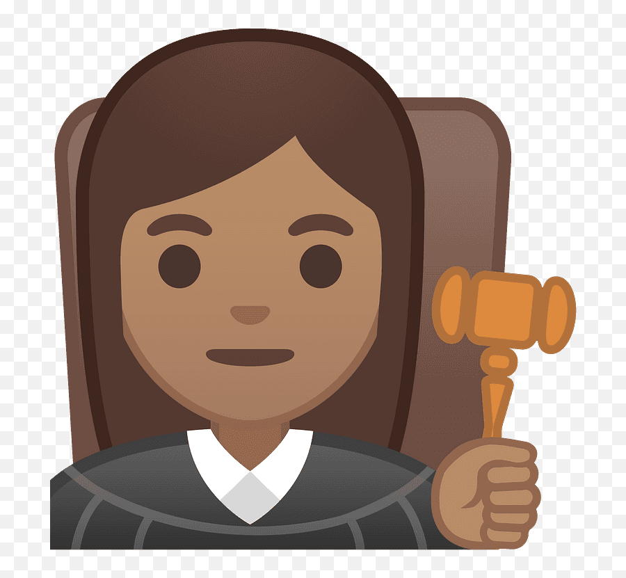 Woman Judge Emoji Clipart - Juiza Png,Mallet Emoji