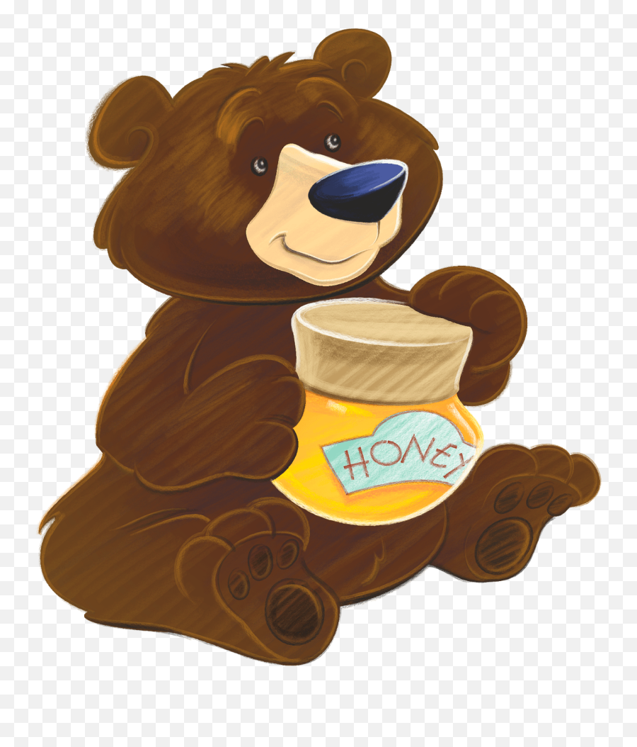 Bear With Honey Clipart Free Download Transparent Png - Bear And Honey Cartoon Png Emoji,Emoji Bears
