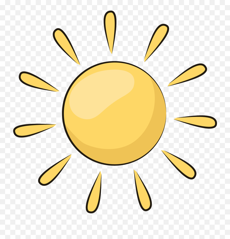 Sun Clipart Free Download Transparent Png Creazilla - Transparent Background Sun Clipart Emoji,Hot Sweating Emoji
