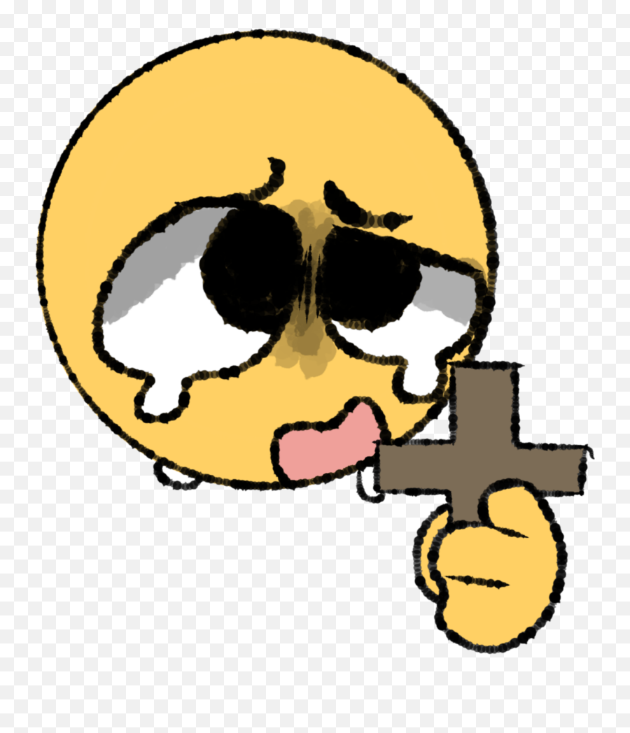 Discover Trending Cursed Stickers Picsart - Dot Emoji,Emoji Looks Stoned