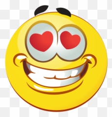 Heart Eyes Emoji Decal - Happy,Heart Eye Emoji Png