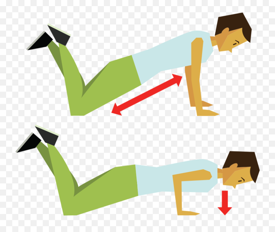 Modified Pushup - Cartoon Modified Push Ups Emoji,Push Up Emoji