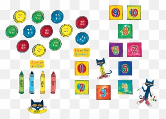 Pete The Cat Numbers And Colors Sensory Path In 2021 Pete Emoji,