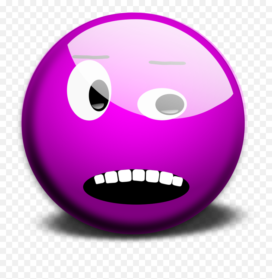 Purple Smiley Face - Purple Scared Face 958x916 Png Emoji,Pictures Of Scared Emojis