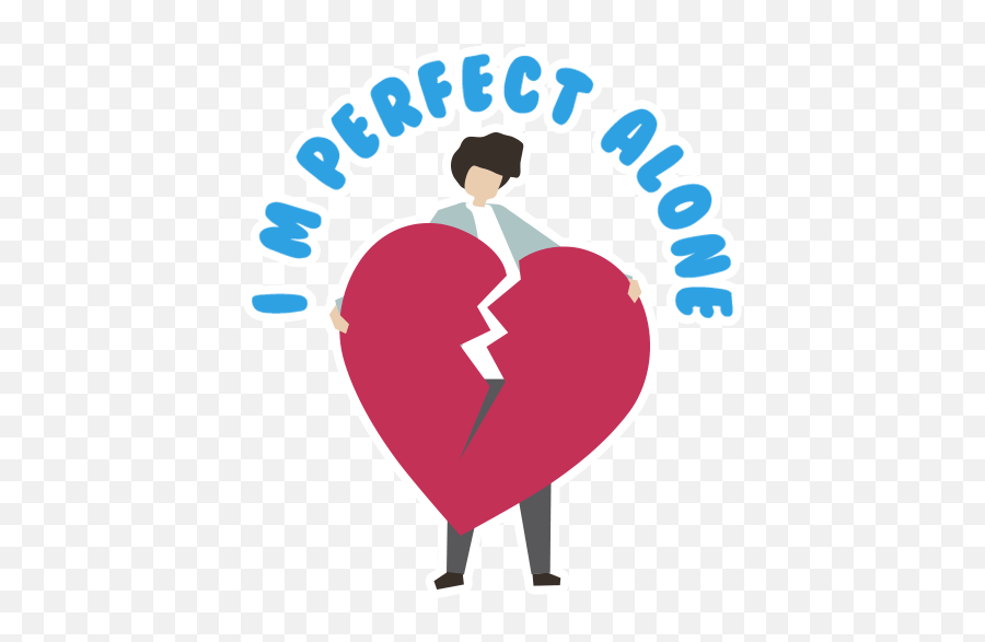 Anti Valentine By Marcossoft - Sticker Maker For Whatsapp Emoji,Heartbreak Emoji Texts