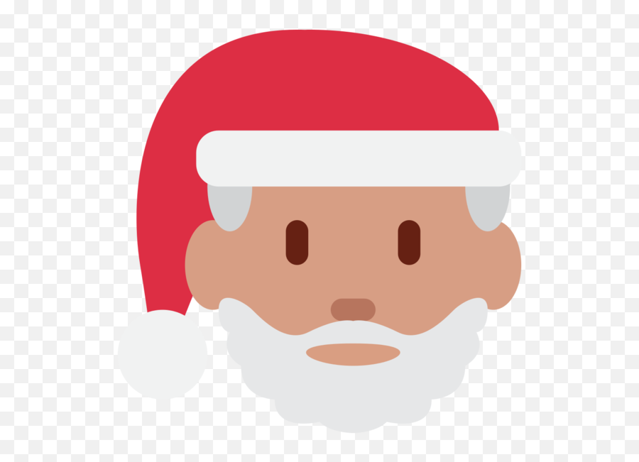 Santa Claus Emoji Christmas Face Red - Santa Emoji Transparent,Santa Emoji