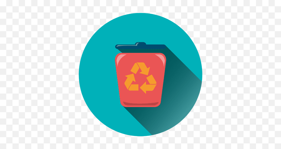 Recycle Bin Round Icon - Recycle Bin Circle Icon Png Emoji,Trash Bin Emoji