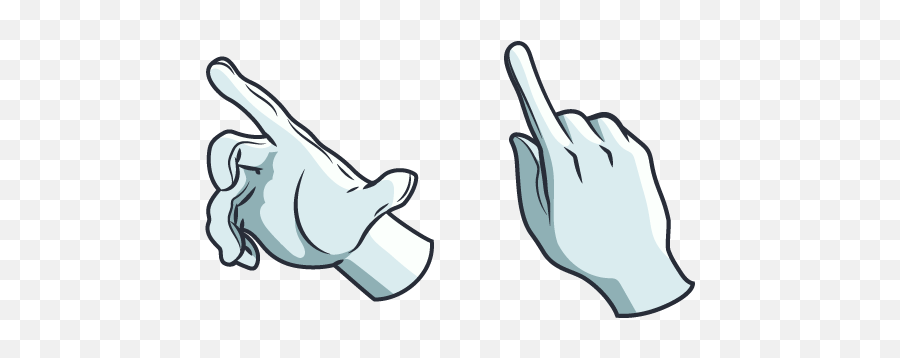 Top Downloaded Cursors - Custom Cursor Sign Language Emoji,Cursed Emoji Hand