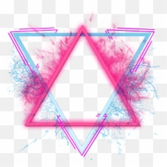 Neon Pink Blue Sticker - Motorcycle Helmet Emoji,Blue Triangle Emoji