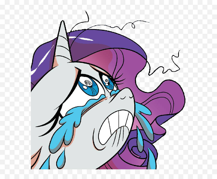 Brendahickey Crying Despair Idw Ocular Gushers - Rarity Clip Art Emoji,Despair Emotion