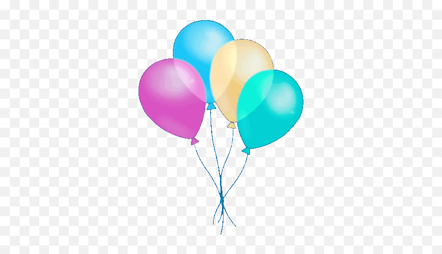 Balloons Party Gif Animated Emojis - Balloon,Happy Birthday Emoticon Gif