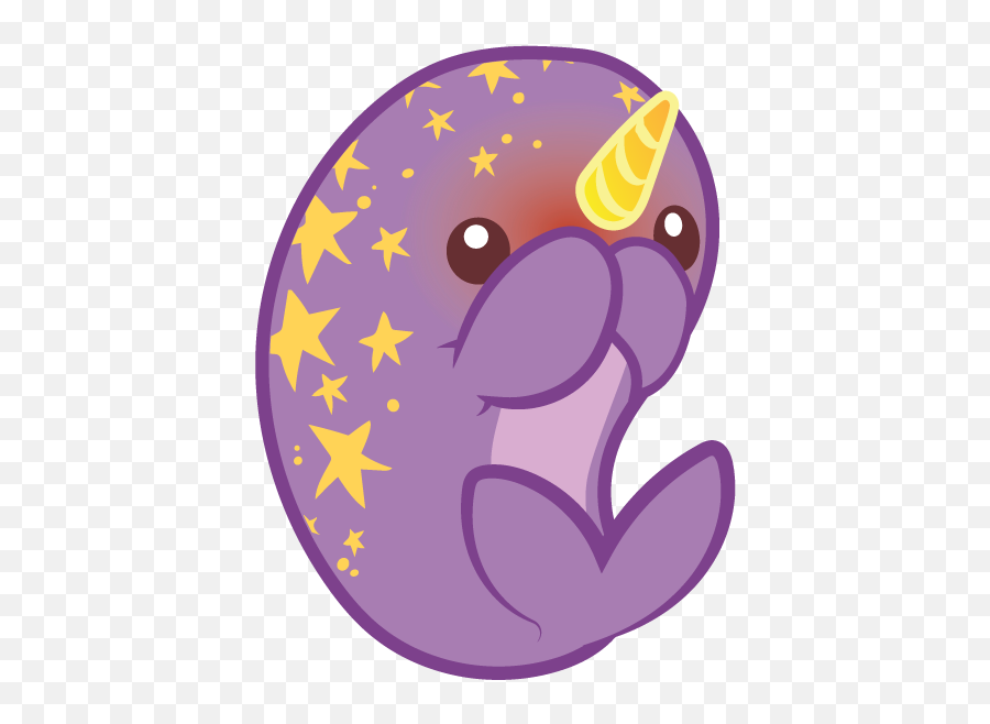 Inki - Drop Starwhal Stickers By Michelle Rodriguez Happy Emoji,Narwal Emoji