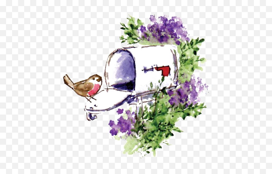 Mail Bird Flower Flowerbird Sticker - Flower Mailbox Drawing Emoji,Mailbird Emojis