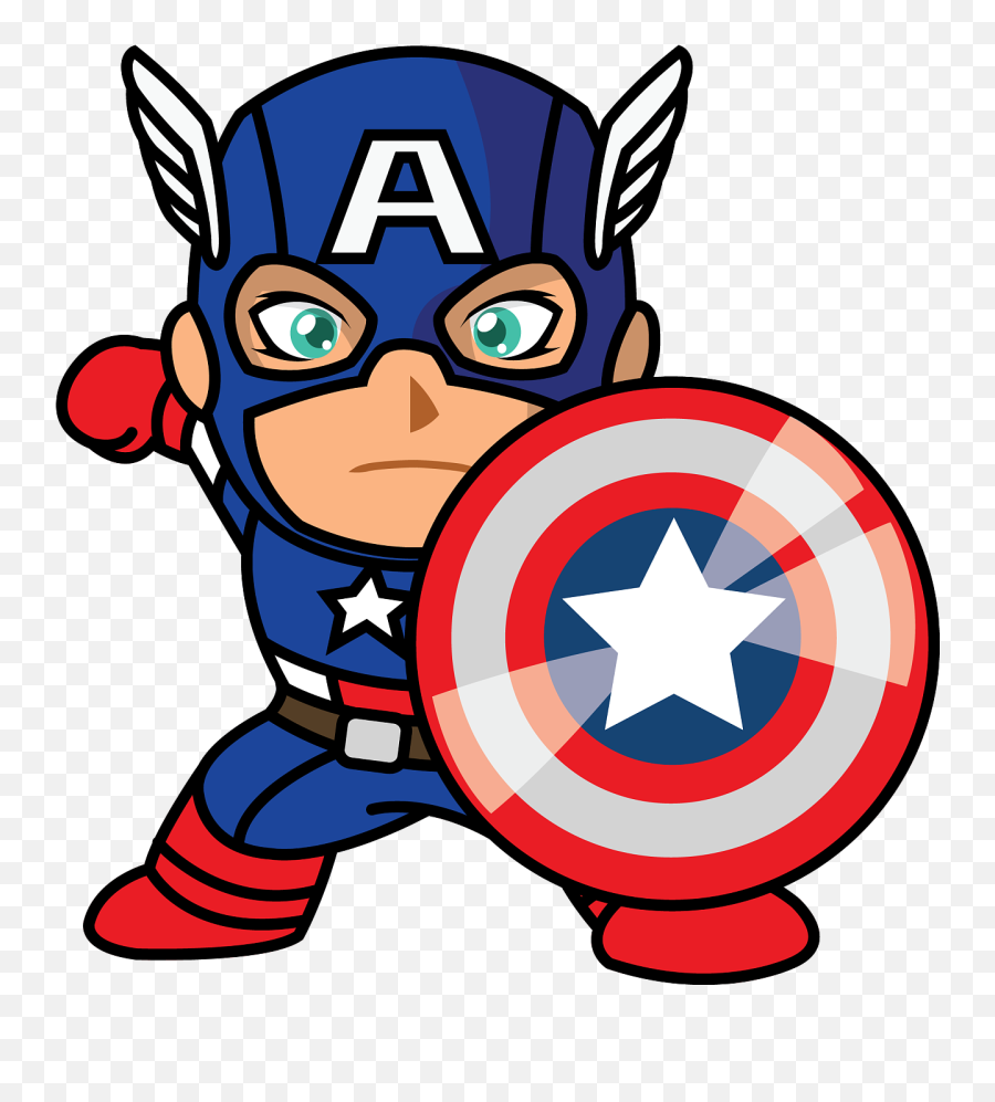 Download Infant United America States - Captain America Kartun Hd Emoji,Captain America Emoticon Android