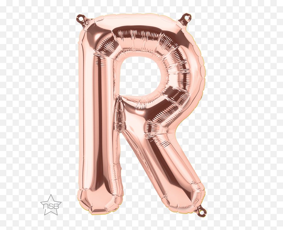Rose Gold Shape Qualatex Foil Balloon - Solid Emoji,Pink With Emoji Letter L