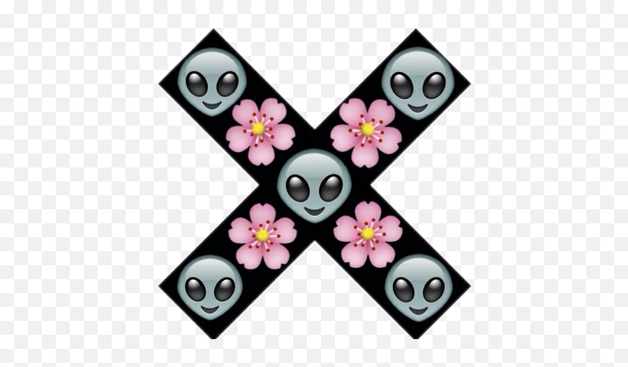 Black Alien Flower Emoji Sticker By Sad Girl - Girly,Cute Black Girl Emojis