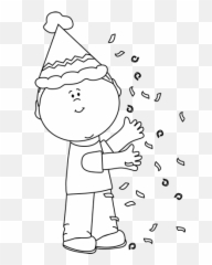Pin - Confetti Clip Art Black And White Emoji,Bday Emojis Coloring Pages