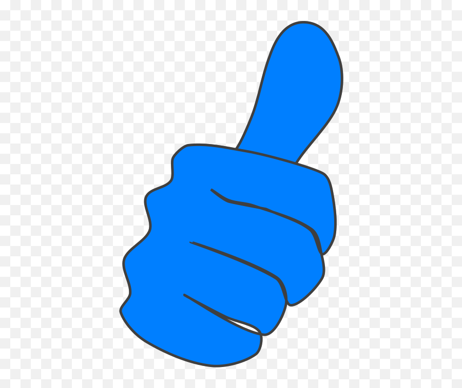 Thumbs Up Clip Art At Clkercom - Vector Clip Art Online Big Blue Thumbs Up Emoji,Thumbs Up Emoji Png