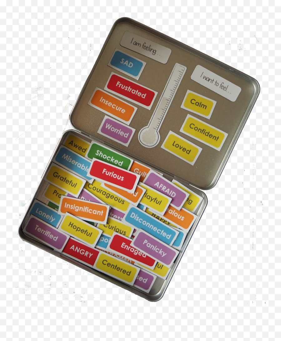 My Feelings Box For Kids Tin Emoji,Basic Emotion List For Adults