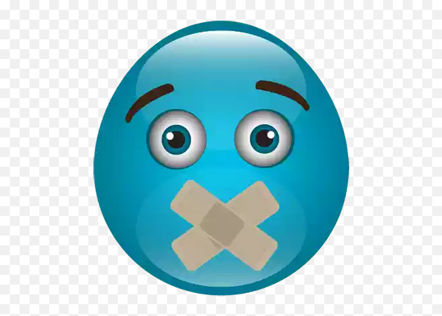 Cute Blue Emoji Png Background Image - Happy,Bandaid Emoji
