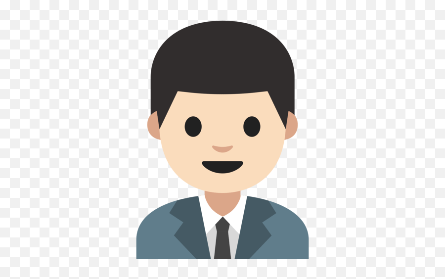 Office Worker Man With Light Skin Tone - Transparent Groom Emoji,Guy From The Office Making Wooden Emoticons