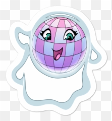 Disco Ghost Stickers - Happy Emoji,Ghost Icon Emoticon