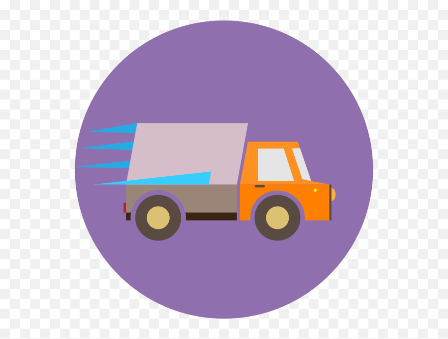 Time Delivery Of Milk - Purple Delivery Truck Clipart Emoji,Semi Truck Emoji