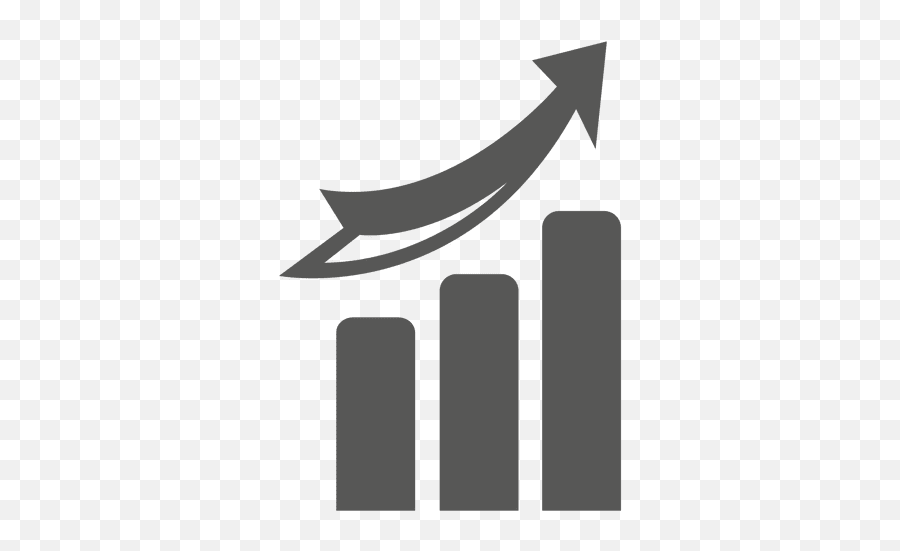 Growing Graph With Arrow Going Up Transparent Png U0026 Svg Vector Emoji,Arrow Pointing Up Emoticon