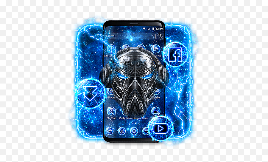 Blue Tech Skull Theme 112 Apk Download - Combluetech Emoji,Snapchat Emojis Htc Desire