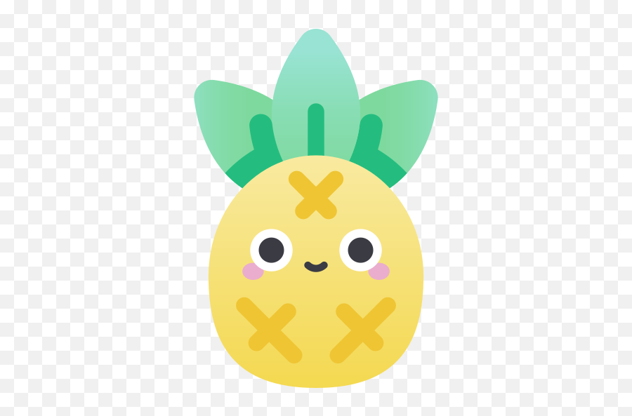 Pineapple - Happy Emoji,Pineapple Emoticon