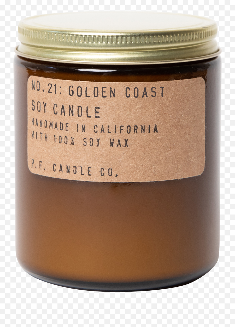 Pf Candle Co - Golden Coast 72 Oz Standard Soy Candle Emoji,Jar And Sun Emoji