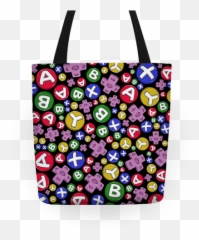 Video Game Controller Buttons Pattern Totes Lookhuman Emoji,Emoticon Of Yourself