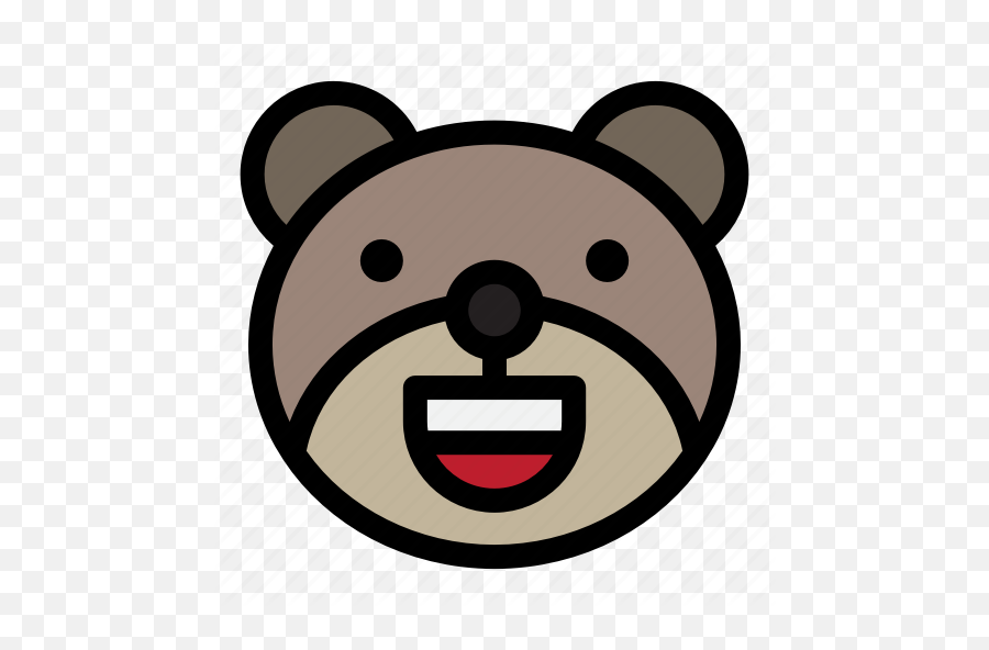 Bear Emoji Emoticon Happy Kawaii - Happy,Happy Kawaii Emoticon