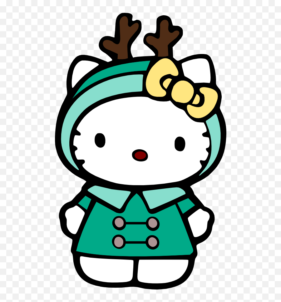 Cute Hello Kitty Christmas - Summer Hello Kitty Clipart Emoji,Hello Kitty Emojis